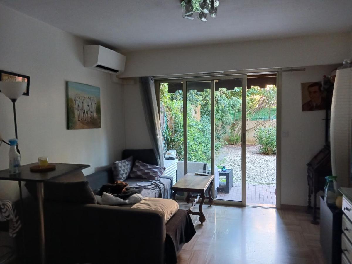 Appartement Rez-De-Jardin Grand Studio à Cros-de-Cagnes Extérieur photo